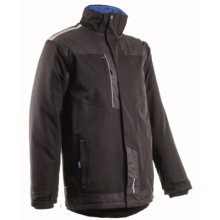 TAMIA fekete / kék softshell kabát_L (5TAM01000L)