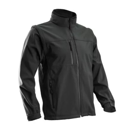 ÚJ! YANG 2/1 FEKETE SOFTSHELL DZSEKI_L