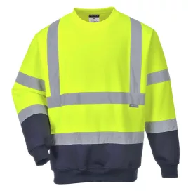   B306YNRXXXL Portwest Kéttónusú jól láthatósági pulóver