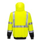 B315YBRXXL Portwest Hi-Vis kéttónusú kapucnis pulóver