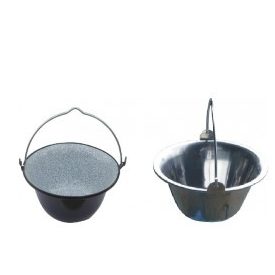 Tálaló bogrács 0,8 l. rozsdamentes