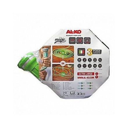 Al-ko MAGIC SOFT 5/8' 15M tömlő + 2db fitting készlet erejéig