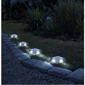 LED-es leszúrható / fali szolár lámpa