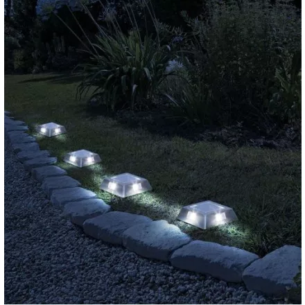 LED-es leszúrható / fali szolár lámpa