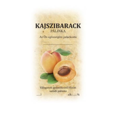 Matrica kajszibarack 1db 50db/csom.