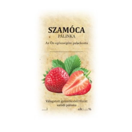 Matrica szamóca 50 db/cs