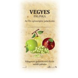 Matrica vegyes pálinka 1 db