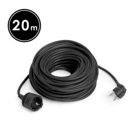 Lengő hosszabbító fekete 3x1,5mm2- 20 m