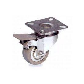 KERÉK GUMIS 65 MM FORGÓS-FÉKES IMPORT D110-32C065S