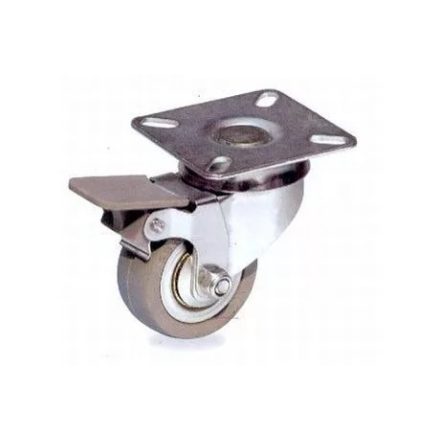 KERÉK GUMIS 65 MM FORGÓS-FÉKES IMPORT D110-32C065S