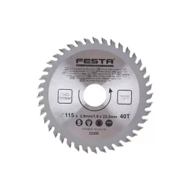 FESTA Fűrésztárcsa fához 115 x 22,2 x 1,8 mm / 40T