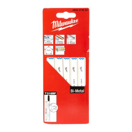 Milwaukee Szúrófűrészlap 105/2 mm Bimetál  5 db