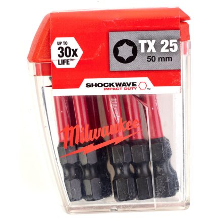 Milwaukee Shockwave bitCD TX25 50mm-10db