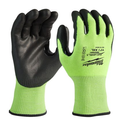 Milwaukee Hi-Vis Vágásbiztos kesztyű 3/C   - 11/XXL - 1 pár