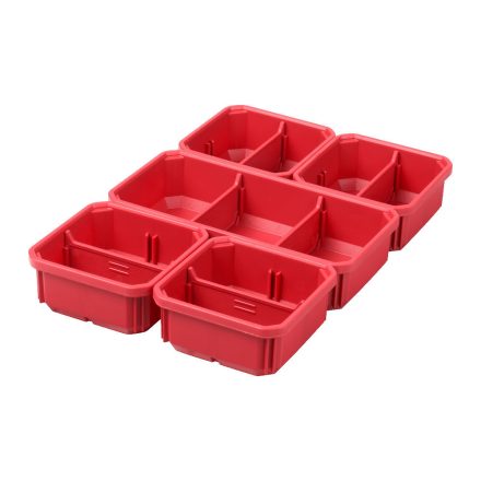 Milwaukee Kivehető tároló dobozok (5 részes) Packout keskeny Rendszerezőhöz 1 db
