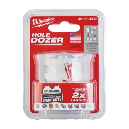 Milwaukee Hole Dozer ™ Bimetál kobalt lyukfűrész    41 mm  1 db