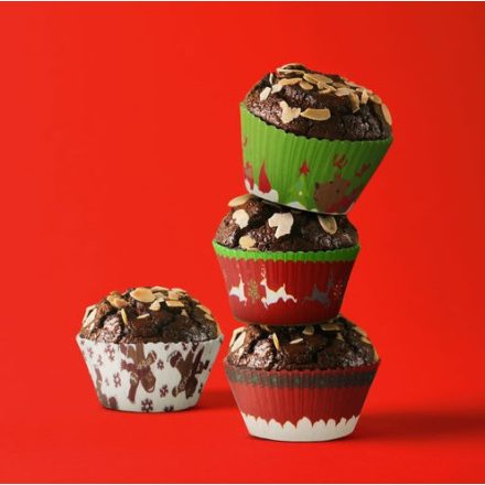 Muffin Papír szett karácsonyi100db
