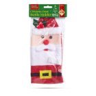 Karácsonyi italos üveg dekoráció 3D mikulás