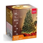 LED-es fényfüzér -5,2m melegfehér