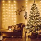 LED-es fényfüggöny -4,2m melegfehér