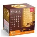 LED-es fényfüggöny -4,2m melegfehér