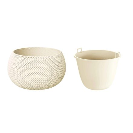 Kaspó SPLOFY TÁL 15CM FEHÉR