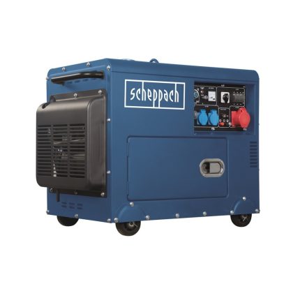 Scheppach SG 5200 D dízel áramfejlesztő AVR szabályozással 5000 W Raklapos