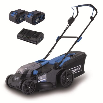 Scheppach BC-MP430-X-SET XL2 - akkus fűnyíró indukciós motorral 4in1