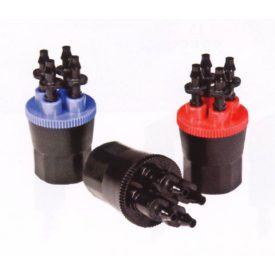   XB Önmetsző Csepegtető gomba  4 kivezetéses szabad átfolyású elosztó  76 l/min