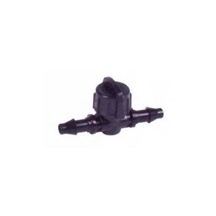 Elzárószelep 6/4mm-es csőhöz tömlővéges csatlakozással