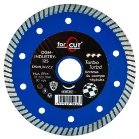   Flexmann For Cut gyémánttárcsa 125x1,2x8x22,2mm turbo KÉK gránit márvány