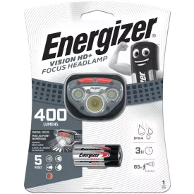 Energizer Fejlámpa Vision HD+Focus 3XAAA 400 lumen