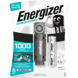 Energizer Fejlámpa Hybrid + 2x123 + 1x18650 akku