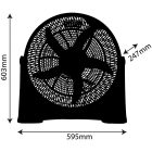 Entac hordozható padló  ventilátor 90W