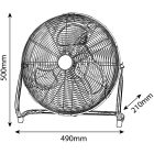 Entac hordozható fém padló ventilátor 70W