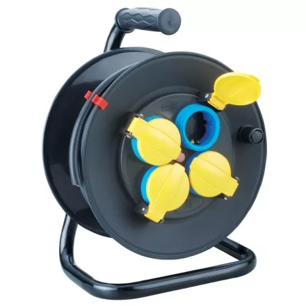 Entac kábeldobos IP44 hosszabító 4 foglalat 20m 1,5mm2