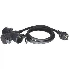 Entac elosztó 3 foglalat 0.5m IP44