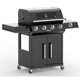   Riwall RGG 41 EXL prémium gázüzemű grillsütő 17 kW, 4+1 gázégővel