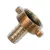 Sárgaréz tömlővég Csapcsatlakozó, BM 3/4' - 13mm sárgaréz (R400)