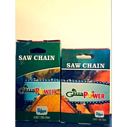 GreenPower FŰRÉSZLÁNC 21LP 325 , 1,5MM TEKERCS 1860 SZEM SZÖGLETES VÁGÓÉL