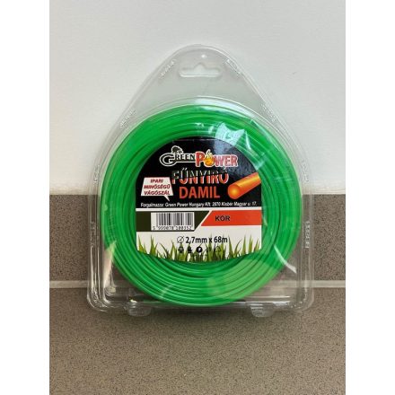 GreenPower MŰANYAG VÁGÓSZÁL 2,7 MM KÖR ALAKU 68 MÉTER