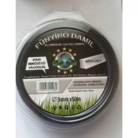 GreenPower MŰANYAG VÁGÓSZÁL ALU 1LB KÖR 2,4MM 86 MÉTER