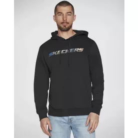 Skechers pulóver kapucnis fekete XL KIÁRUSÍTÁS