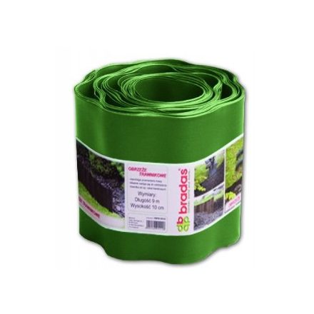 Univerzális ágyásszegély 9 m x 10 cm, zöld (K24/120)