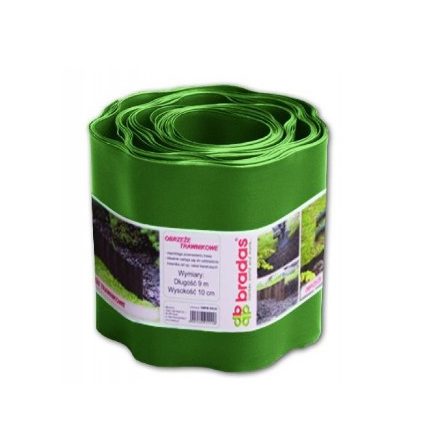 Univerzális ágyásszegély 9 m x 15 cm, zöld (K12/240)