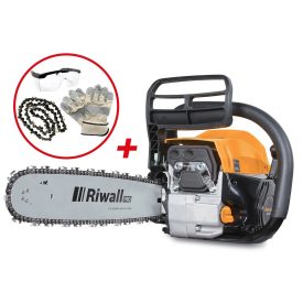   Riwall RPCS 5140 SET -benzinmotoros láncfűrész 49 cm3 motorral és tartozékokkal