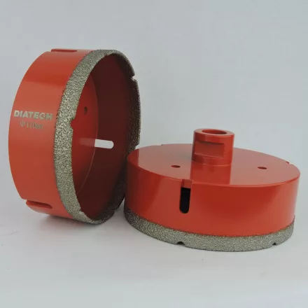 Diatech piros gyémántfúró 110mm M14 sarokcsiszolóhoz