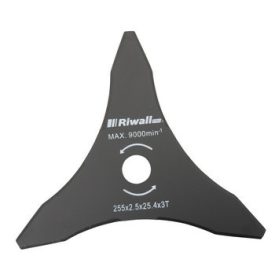   Riwall Háromágú vágókés fűkaszához 255mm / 25,4mm / 2,5mm