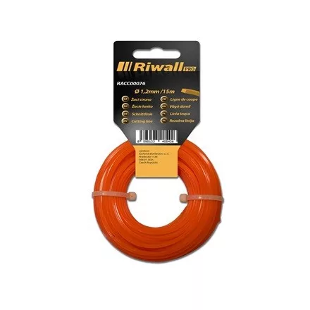 Riwall Damil 1,2 mm, hossz 15m, szögletes