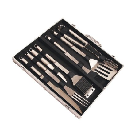 Riwall RBBQ 7S SET 7-részes rozsdamentes acél grilleszköz készlet kofferben